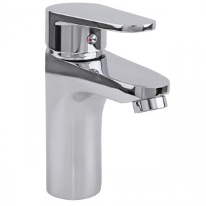 Bateria umywalkowa w komplecie z automatycznym korkiem klik klak bez przelewu chrom - Yoka 4