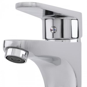 Bateria umywalkowa w komplecie z automatycznym korkiem klik klak bez przelewu chrom - Yoka 10