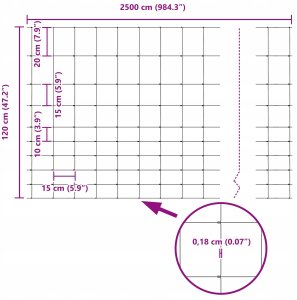 vidaXL Słupy ogrodzeniowe 22 szt. U-Channel 120 cm z ocynkowanej stali 12