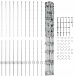 vidaXL Słupy ogrodzeniowe 22 szt. U-Channel 120 cm z ocynkowanej stali 4