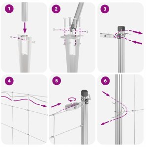 Ogrodzenie 1x25 m ocynkowana stal 12