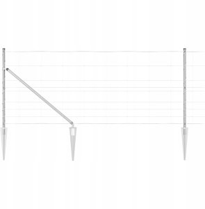 Ogrodzenie 1x25 m ocynkowana stal 2