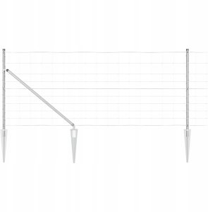 Ogrodzenie polowe 1x50 m Stal ocynkowana 2