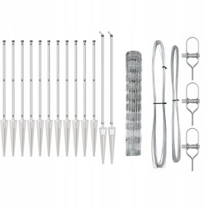Ogrodzenie polowe 1x50 m Stal ocynkowana 4