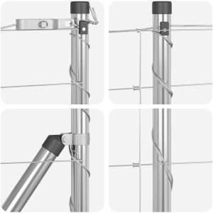 Ogrodzenie polowe 1x50 m Stal ocynkowana 7
