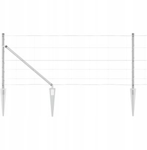 Ogrodzenie pola 0,8x100 m stal galwanizowana 2