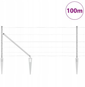 Ogrodzenie pola 0,8x100 m stal galwanizowana 3