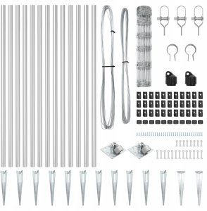 Ogrodzenie pola 0,8x100 m stal galwanizowana 5