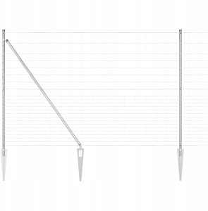 Ogrodzenie polowe 1.6x25 m stalowe ocynkowane 2