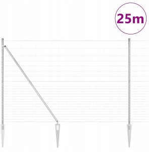 Ogrodzenie polowe 1.6x25 m stalowe ocynkowane 3