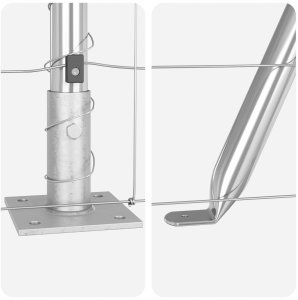 Ogrodzenie 1x50 m ze stali ocynkowanej 8