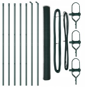 Płot hexagonalny Zielony 1,6x10 m Stal 2