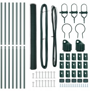 Płot hexagonalny Zielony 1,6x10 m Stal 4