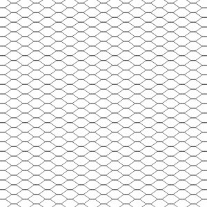 Szary płot heksagonalny 1.4x10 m ze stali 8