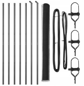 Ogrodzenie w kształcie sześciokąta Szare 1,5x10 m Stal 2