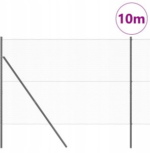Ogrodzenie w kształcie sześciokąta Szare 1,5x10 m Stal 3