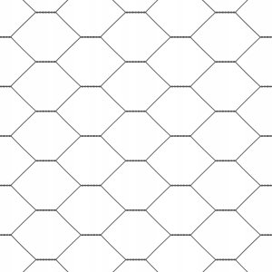 Szare ogrodzenie hexagonalne 1x10 m stalowe 8