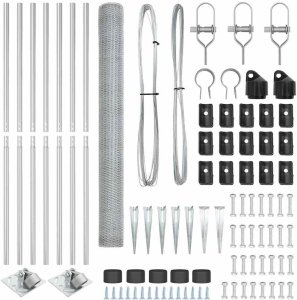 Ogrodzenie sześciokątne 1.6x10 m ze stali ocynkowanej 2