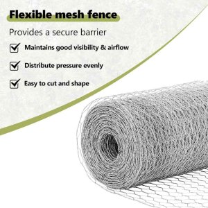 Ogrodzenie sześciokątne 1.6x10 m ze stali ocynkowanej 4