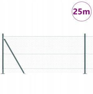 Ogrodzenie hexagon zielone 0,8x25 m stal 3