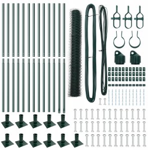 Ogrodzenie hexagon zielone 0,8x25 m stal 4