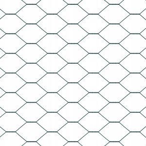 Ogrodzenie hexagon zielone 0,8x25 m stal 9