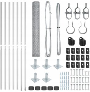 Ogrodzenie heksagonalne 1,2x10 m ze stali galwanizowanej 5