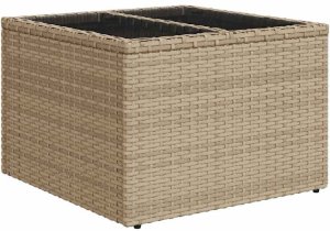 Zestaw 8-częściowy sof ogrodowych z poduszkami Beżowy Polirattan 3