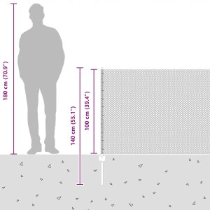 Słupki ogrodzeniowe 22 sztuki U-Channel 100 cm stal ocynkowana 13
