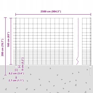 Słupki ogrodzeniowe 22 szt. U-Channel 160 cm Stal galwanizowana 11