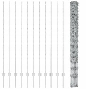 Słupki ogrodzeniowe 22 szt. U-Channel 160 cm Stal galwanizowana 5