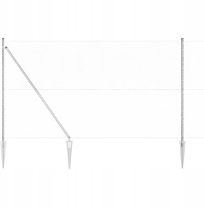 vidaXL Ogrodzenie Hexagon 1,5x50 m z ocynkowanej stali 7