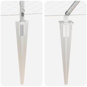 vidaXL Ogrodzenie Hexagon 1,5x50 m z ocynkowanej stali 9