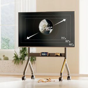 Cabletech P150 - Elektryczny wózek TV mobilny stojak do telewizorów LCD LED 50"-90" VESA 2