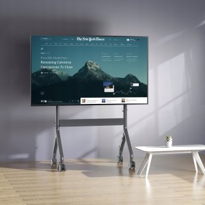 Cabletech P150 - Elektryczny wózek TV mobilny stojak do telewizorów LCD LED 50"-90" VESA 3