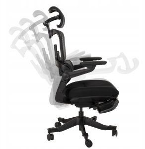 Nario-500 Niezwykle ergonomiczny fotel biurowy z podnóżkiem i pełną regulacją 19