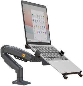 F80GH3 - Ergonomiczny uchwyt biurkowy do laptopa i monitora Regulacja 3D 1