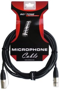 Kabel Roxtone XLR - XLR 10m czarny (6974435410069) 2