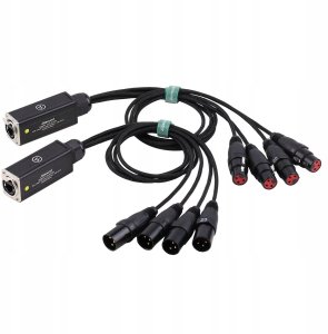 Adapter AV Roxtone Konwerter adapter DMX żeński na RJ45 żeński Roxtone PS4F 4