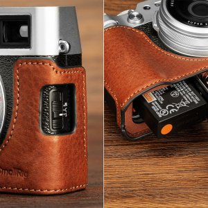 SmallRig 4699 Skórzany zestaw półetui do aparatu FUJIFILM X100VI (brązowy) 5