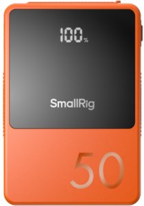 SmallRig 4871 V-Mount Mini Akumulator VB50, D-Tap, USB-A, USB-C, pomarańczowy 2