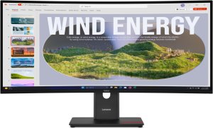 LENOVO 34" T34WD-40 CURVED WQHD 21:9 120HZ HDMI/DP/USB-C(96W)/RJ45 1