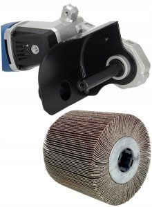 Szczotka listkowa do satyniarki 120x100mm, gr 80 2