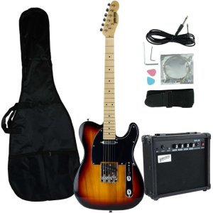 Gitara elektryczna - kompletny zestaw -Golden Guitar TEEG-30 Sunburst Telecaster one size 1