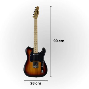 Gitara elektryczna - kompletny zestaw -Golden Guitar TEEG-30 Sunburst Telecaster one size 8