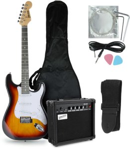 Gitara elektryczna - kompletny zestaw -Golden Guitar STEG-20 Sunburst Stratocaster one size 1