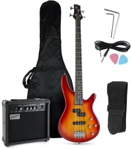 Gitara basowa kompletny zestaw Wiśnia Golden Guitar PBGB-50 Wiśnia one size 1