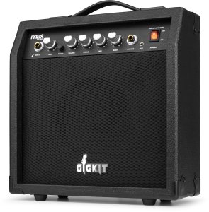 Zestaw: Gitara elektryczna GigKit w stylu LP ciemnoczerwona+ wzmacniacz+ akcesoria one size 12