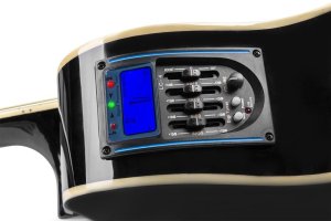 Zestaw: Gitara elektroakustyczna ShowKit Max czarna+ wzmacniacz+ akcesoria one size 8