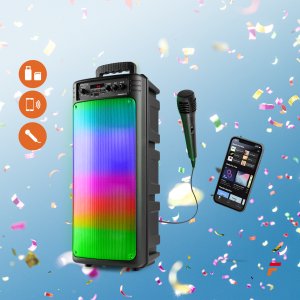 Głośnik Fenton Boombox głośnik mobilny BT BoomBox340 LED mic one size 14